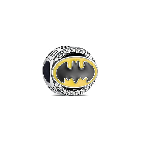 DC Comics- Batman Logo Circle Charm - DC Comics- Batman Logo Circle Charm