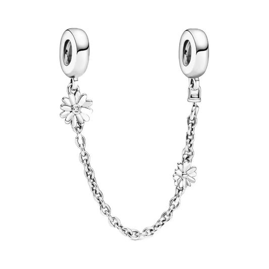 Daisy Flower Safety Chain Charm