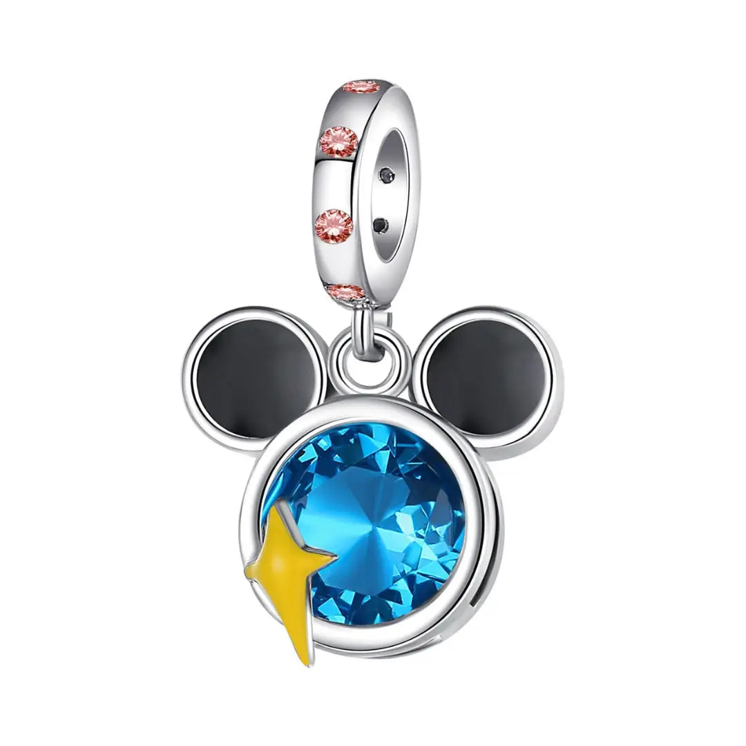 Disney- Blue Mickey Mouse Dangle Charm