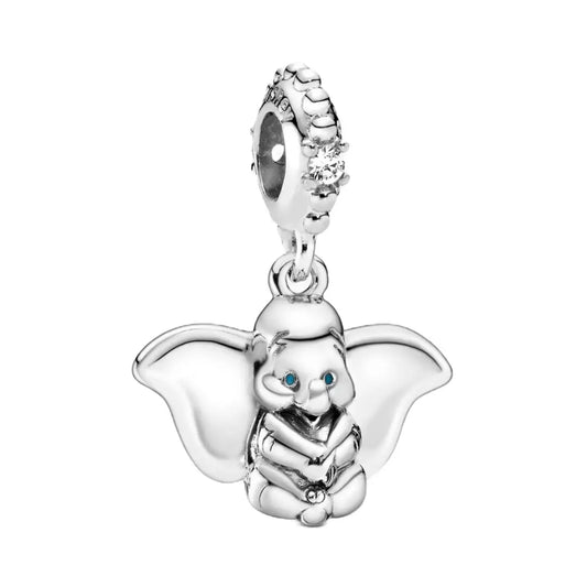 Silver Dumbo the Elephant Charm for Pandora Bracelets