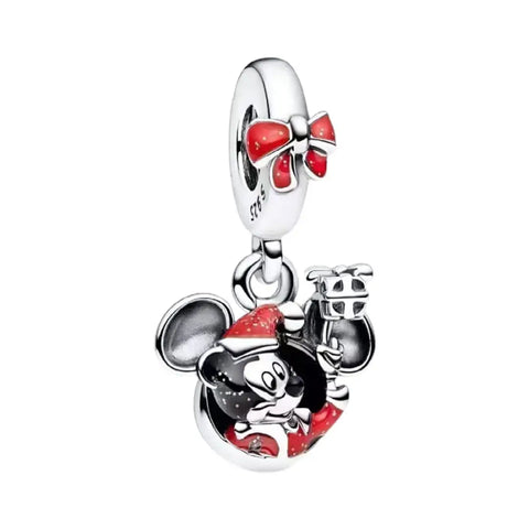 Disney- Mickey Mouse Christmas Dangle Charm - Disney- Mickey Mouse Christmas Dangle Charm