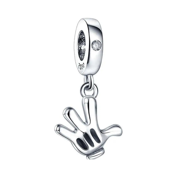 Disney- Mickey Mouse Glove Dangle Charm - Disney- Mickey Mouse Glove Dangle Charm