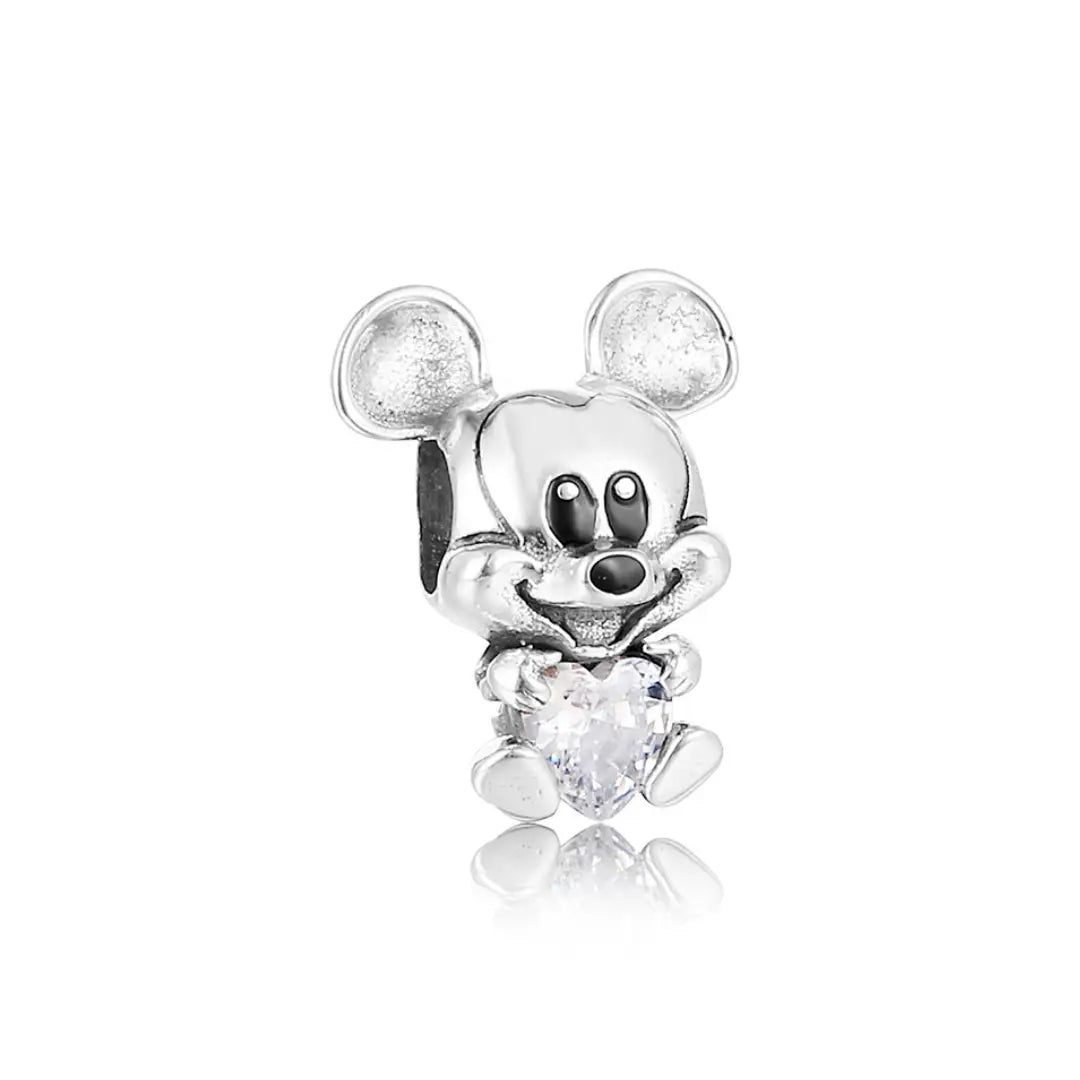 Disney- Mickey Mouse and Heart Charm