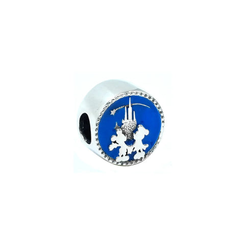 Disney- Mickey and Minnie Mouse Circle Charm - Disney- Mickey and Minnie Mouse Circle Charm