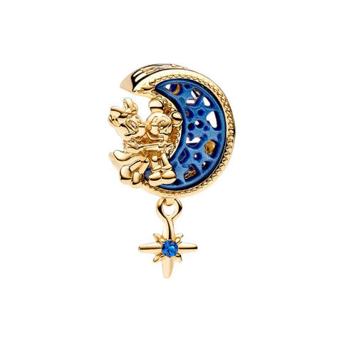 Disney- Mickey and Minnie Mouse on the Moon Charm - Disney- Mickey and Minnie Mouse on the Moon Charm