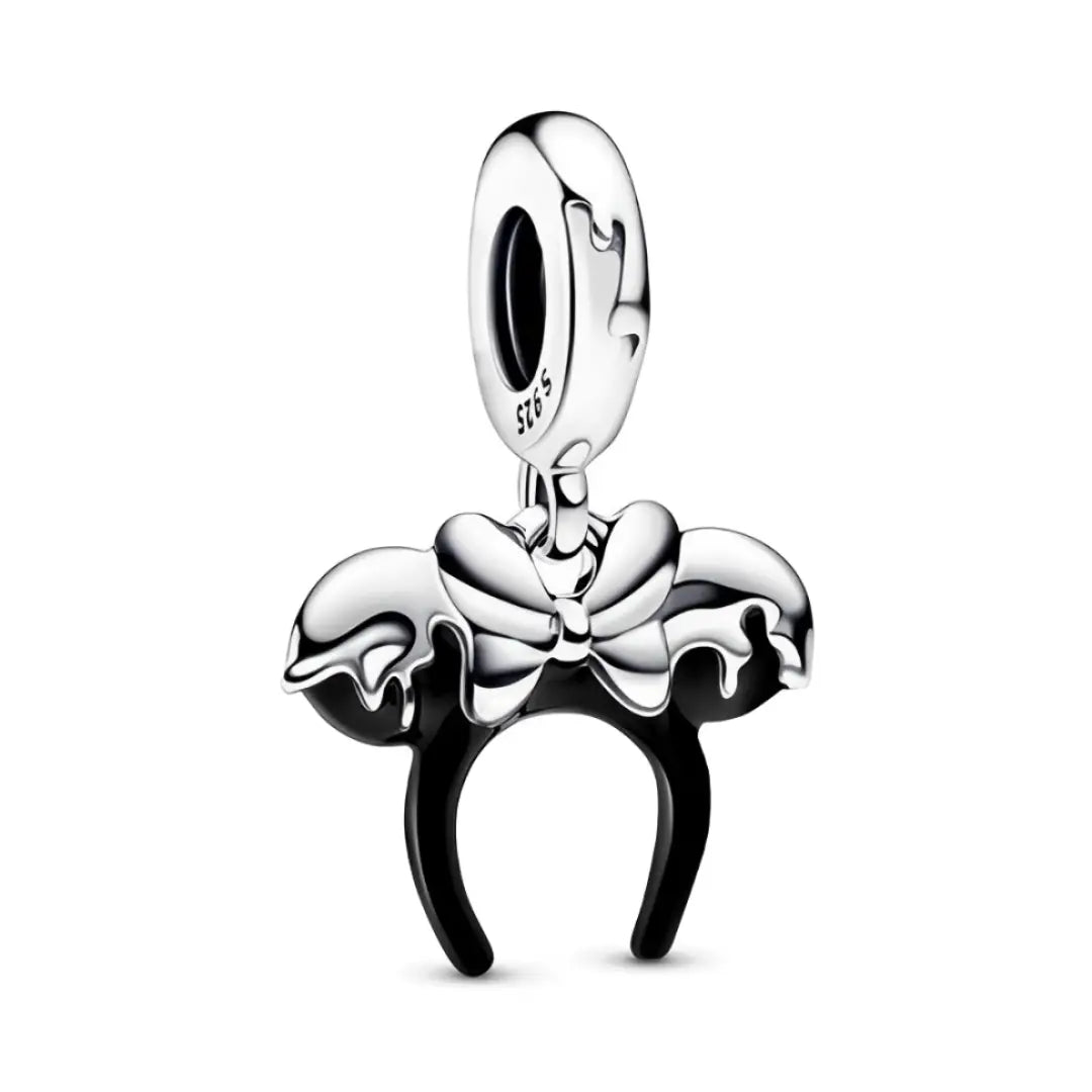 Minnie Mouse Ear Bow Headband Sterling Charm