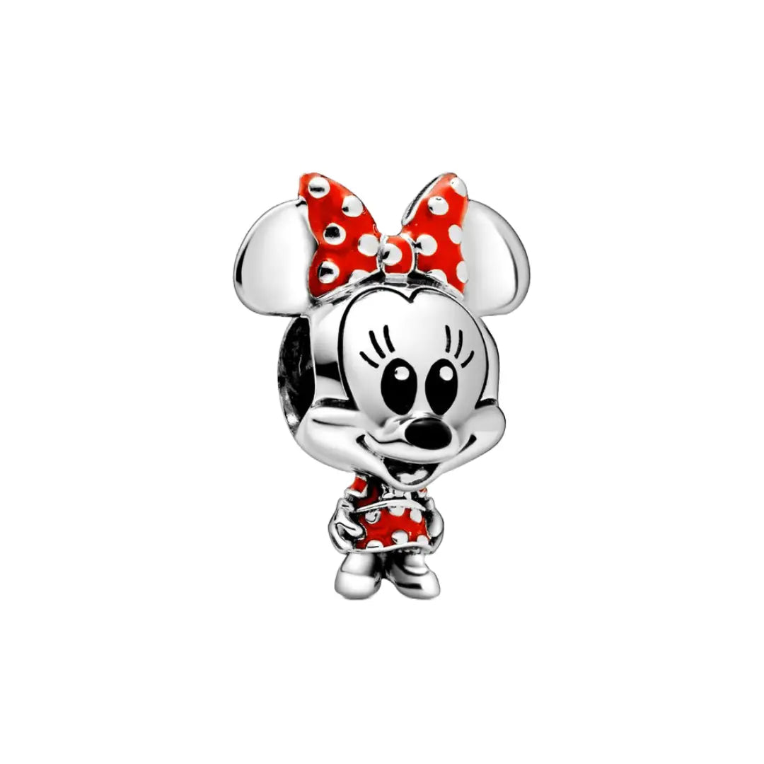 Minnie Mouse Red Bow Charm for Pandora Bracelets