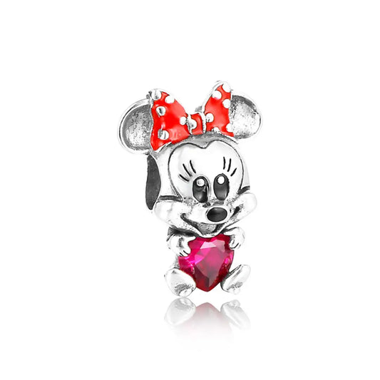 Disney- Minnie Mouse and Heart Charm