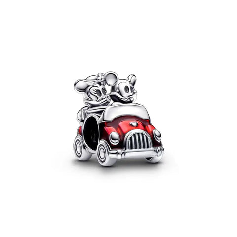 Disney- Minnie and Mickey Mouse Red Car Charm