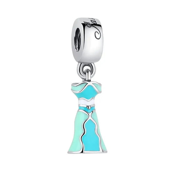 Disney- Princesses Jasmine Dress Dangle Charm - Disney- Princesses Jasmine Dress Dangle Charm