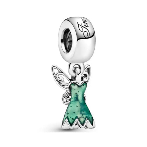 Disney- Princesses Tinkerbell Dress Dangle Charm - Disney- Princesses Tinkerbell Dress Dangle Charm