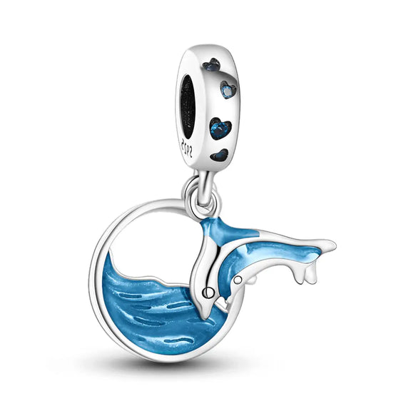 Diving Dolphin Dangle Charm - Diving Dolphin Dangle Charm