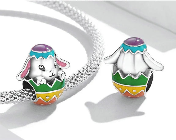 Easter Bunny Egg Charm - Easter Bunny Egg Charm