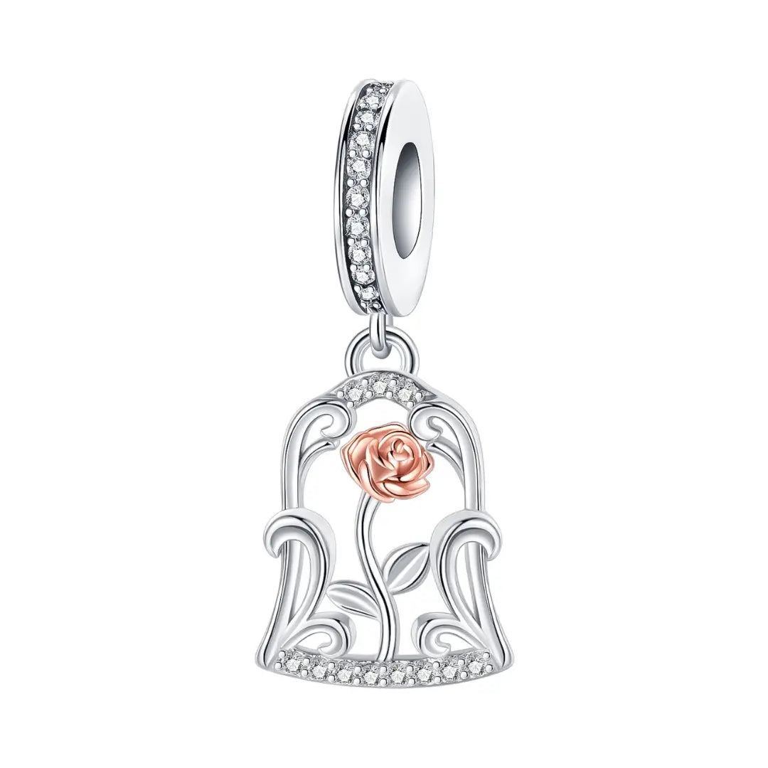 Enchanting Rose Dangle Charm