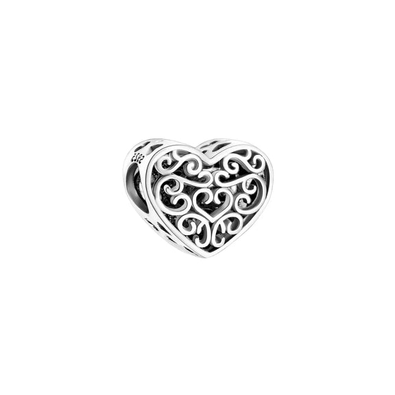 Entwined Heart Charm - Entwined Heart Charm