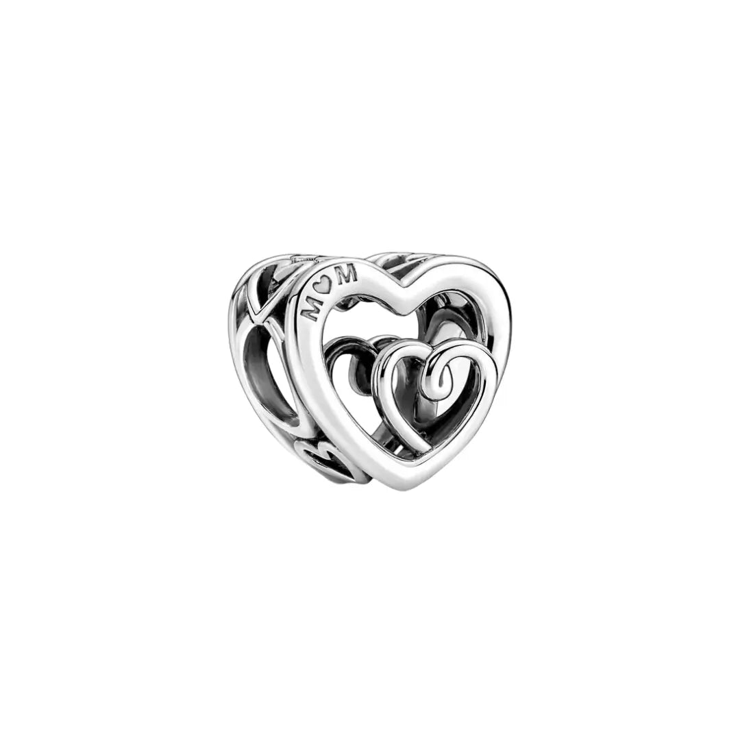 Entwined Infinite Hearts Charm