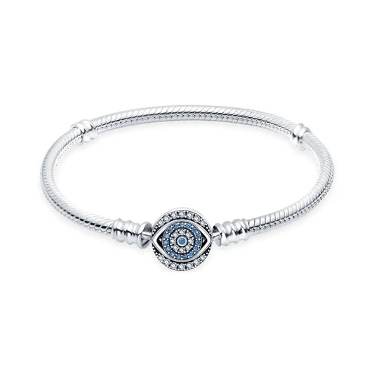 Evil Eye Protection Snake Chain Bracelet