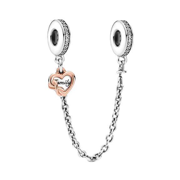 Family Heart Safety Chain - Pandora Rose - Family Heart Safety Chain - Pandora Rose