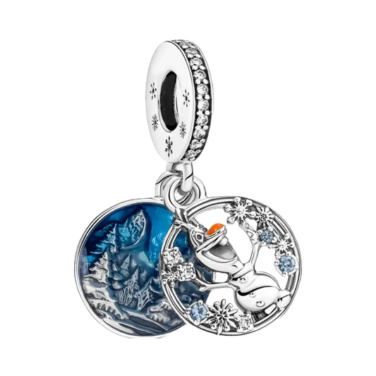 Frozen- Snow Olaf Double Dangle Charm