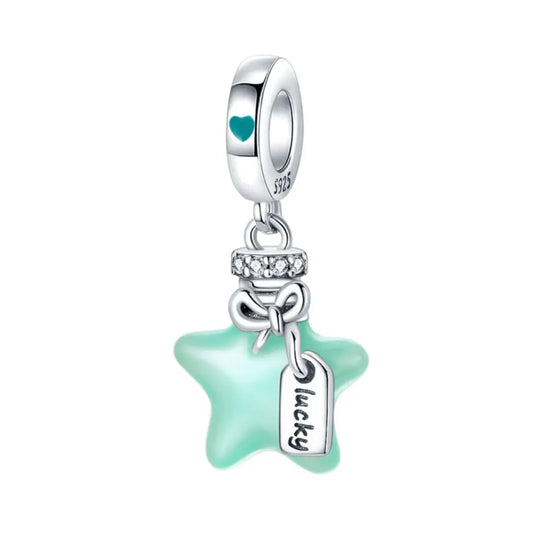 Glow In The Dark Lucky Star Dangle Charm