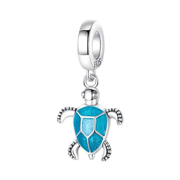 Glow In The Dark Turtle Dangle Charm - Glow In The Dark Turtle Dangle Charm