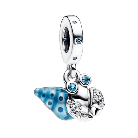 Glow In the Dark Hermit Crab Dangle Charm - Glow In the Dark Hermit Crab Dangle Charm