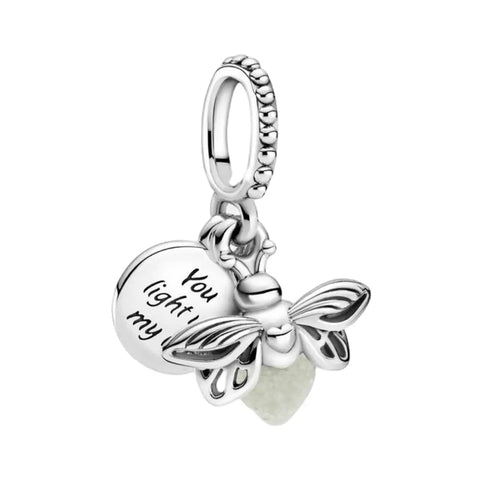 Glow in the dark Firefly Dangle Charm - Glow in the dark Firefly Dangle Charm