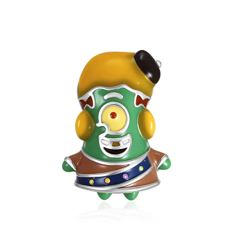 Green Yellow Toy Hat Charm Accent Charm - Compatible with Pandora Bracelets