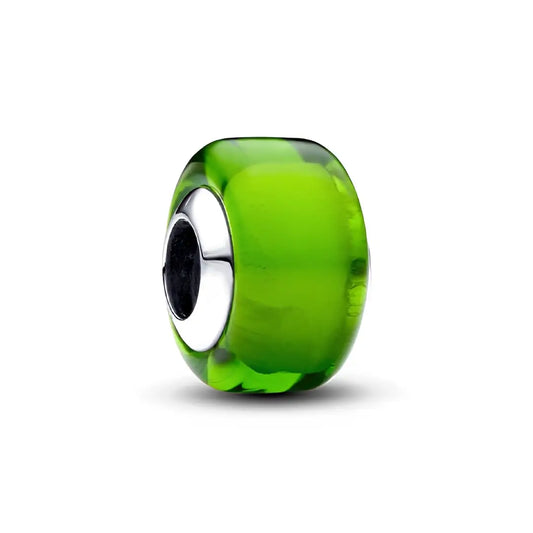 Green Murano Glass Charm