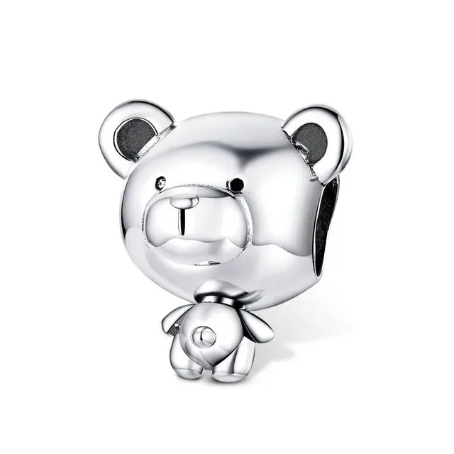 teddy-bear fits Pandora bracelet affordable charm Jewelry