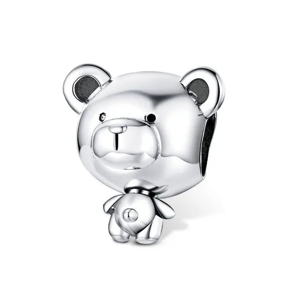 Teddy Bear Charm - teddy-bear fits Pandora bracelet affordable charm Jewelry