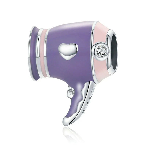 hair dryer purple Charm - hair dryer purple Charm