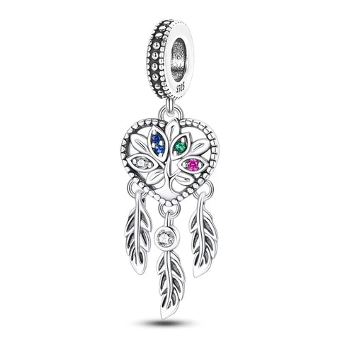 Heart Dream Catcher Charm