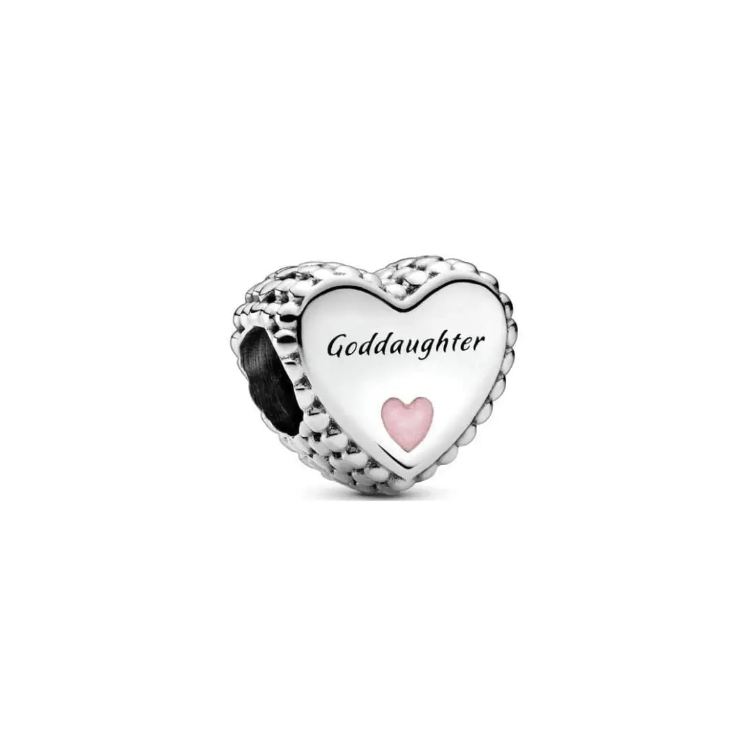 Heart Goddaughter Charm