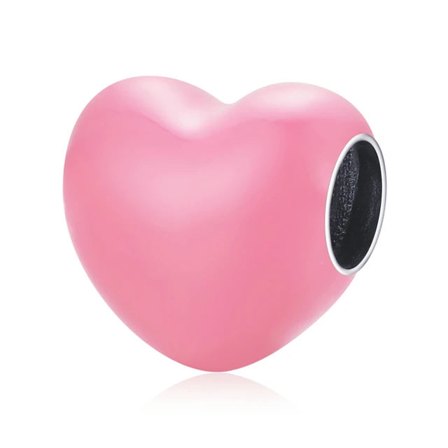 Pink Heart Bead