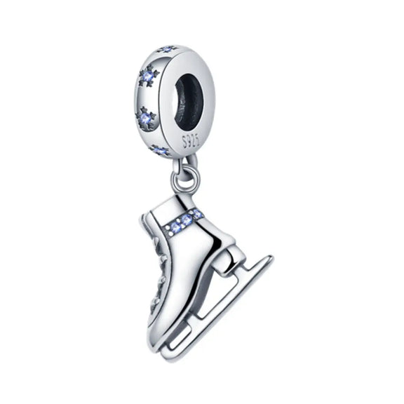 Ice Skaters Boot Dangle Charm - Ice Skaters Boot Dangle Charm