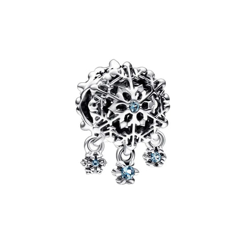 Icy Snowflake Drop Charm - Icy Snowflake Drop Charm
