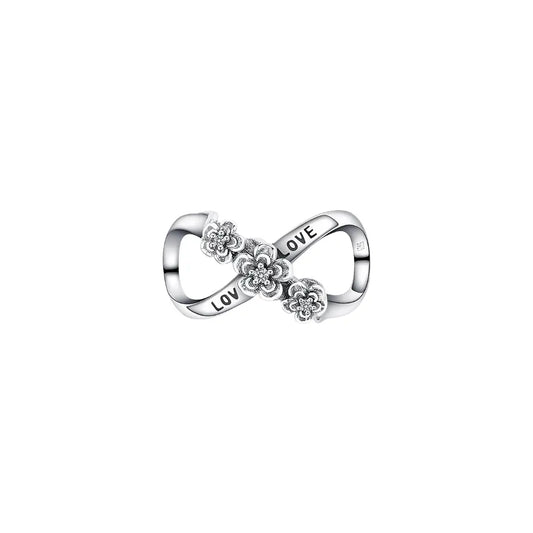 Infinity Love and Flower Open Charm