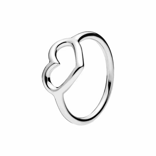 Sterling Silver Open Heart Ring