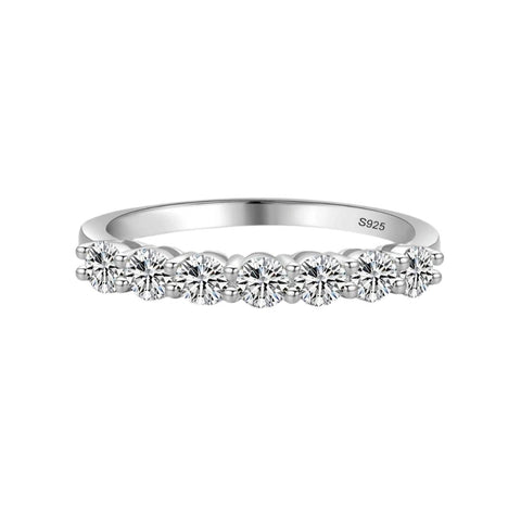 Sterling Silver Diamond wedding Ring-Promise Ring - Sterling Silver Diamond wedding Ring-Promise Ring