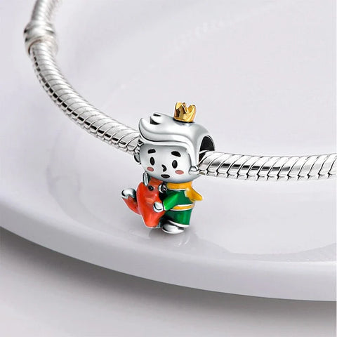 Little Prince Charm - Silver & Enamel  pandora Charm