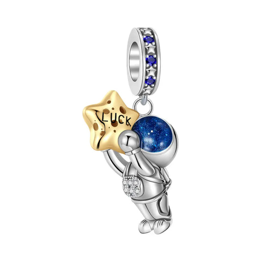 Lucky Astronaut Dangle Charm