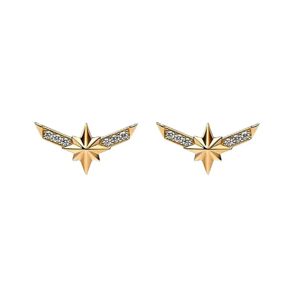 Marvel- Captain Marvel Stud Earrings - Marvel- Captain Marvel Stud Earrings