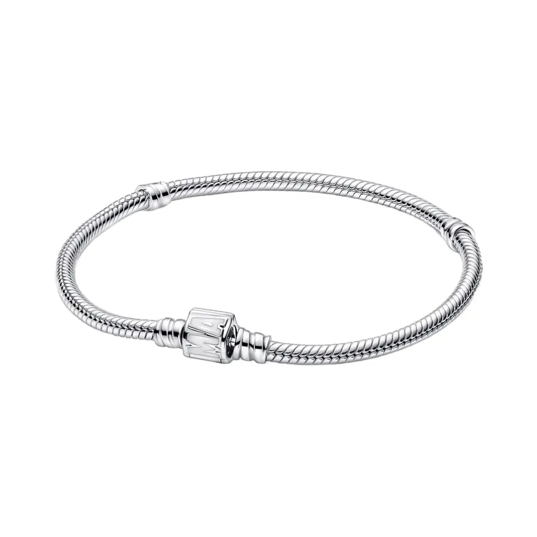 Marvel- Logo Clasp Snake Chain Bracelet