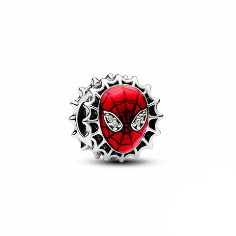 Marvel- Spiderman Mask Circle Charm - Marvel- Spiderman Mask Circle Charm
