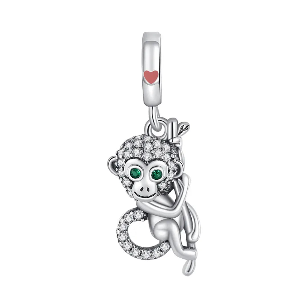 Monkey and Vine Dangle Charm