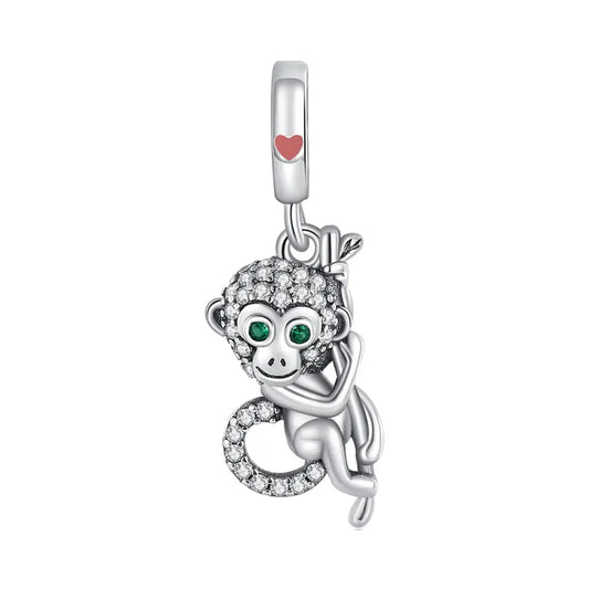 Monkey and Vine Dangle Charm