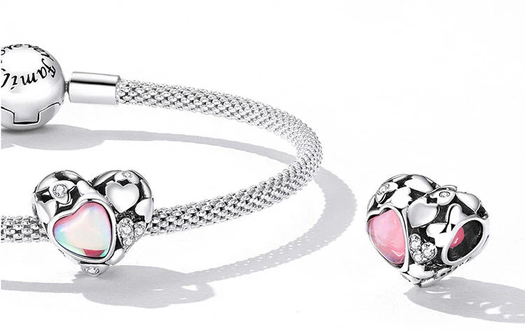 My Beating Heart Pandora Charm bracelet and pendant