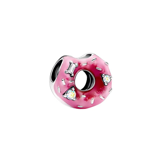 Nibbled Pink Donut Charm