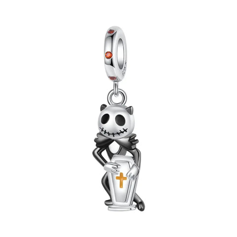 Nightmare Before Christmas- Jack Skellington and Tomb Stone Dangle Charm